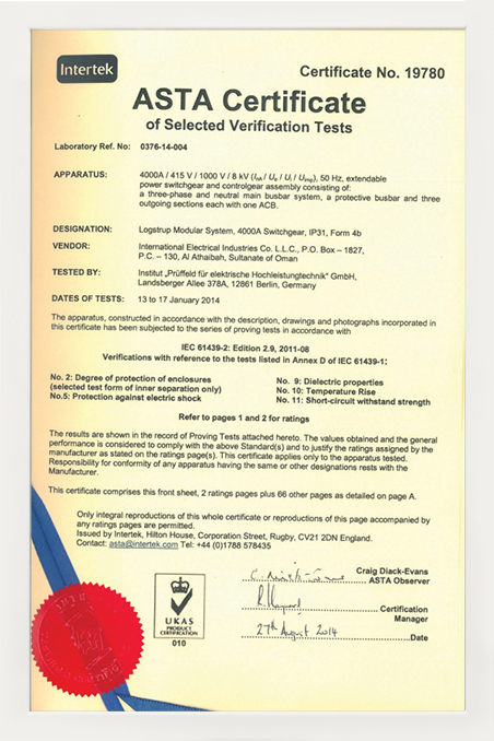 4000A-ASTA-Certificate
